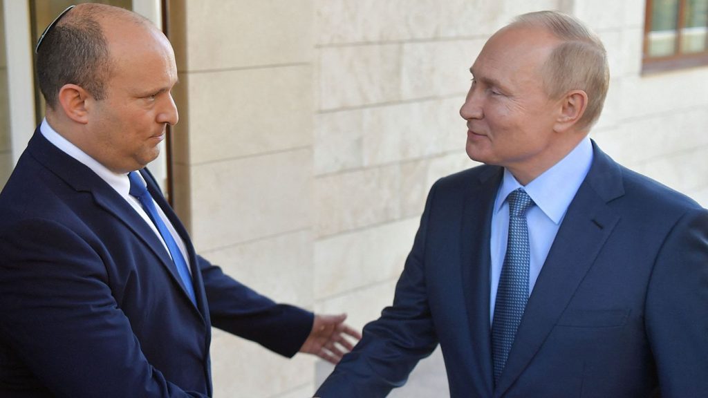 Israeli leader meets Putin to discuss cease fire in Ukraine
