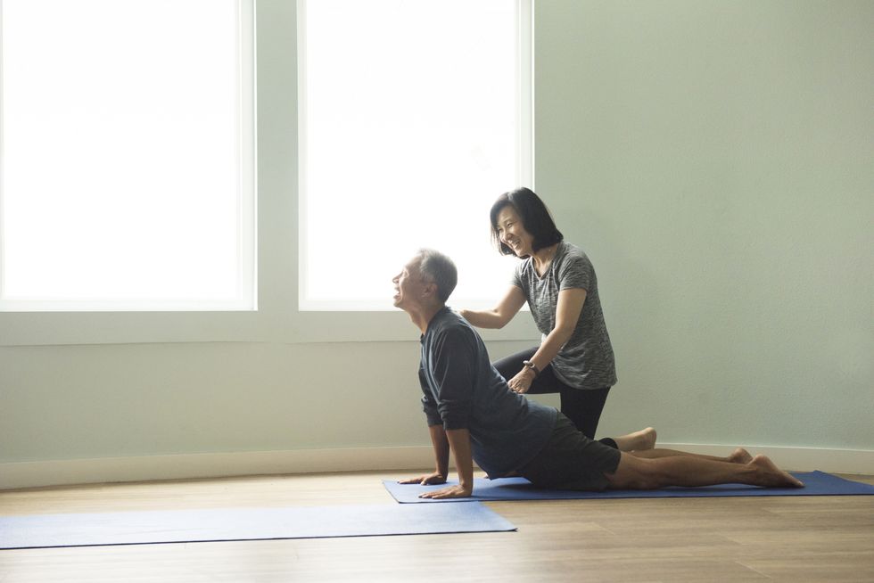 Men Over 40 Can Use This Simple Pose to Ease Into Yoga