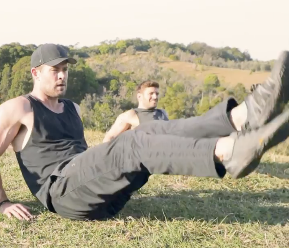 Chris Hemsworth Just Shared a Challenging Bodyweight Circuit Workout on Instagram