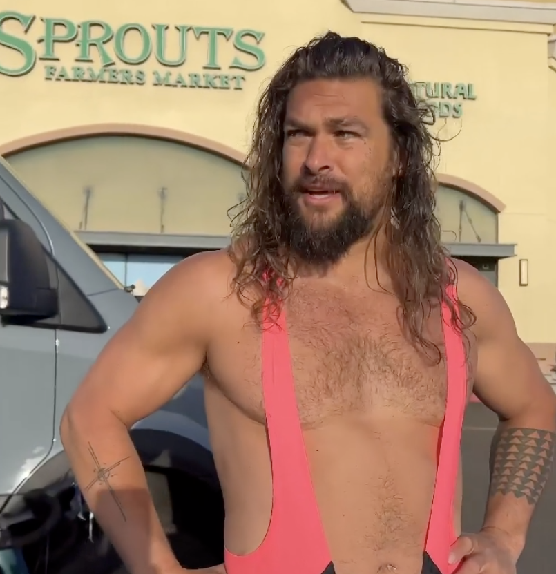 Jason Momoa Just Rode a Bike in a Tankini on Instagram for Mother Earth