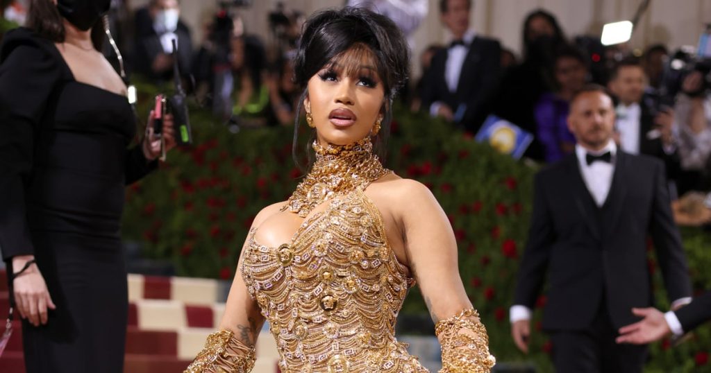 It’s Surprising Cardi B Could Even Walk in Her All-Gold Met Gala Dress