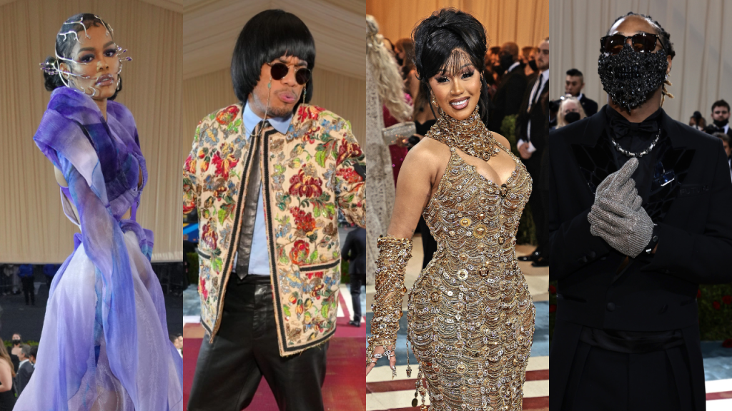 Teyana Taylor, Anderson .Paak, Cardi, Future, And More Take On Gilded Glamour At The Met Gala 2022