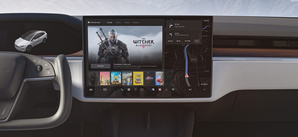 Tesla upgrades the infotainment screen in the Model S and Model X with a motorized swivel function
