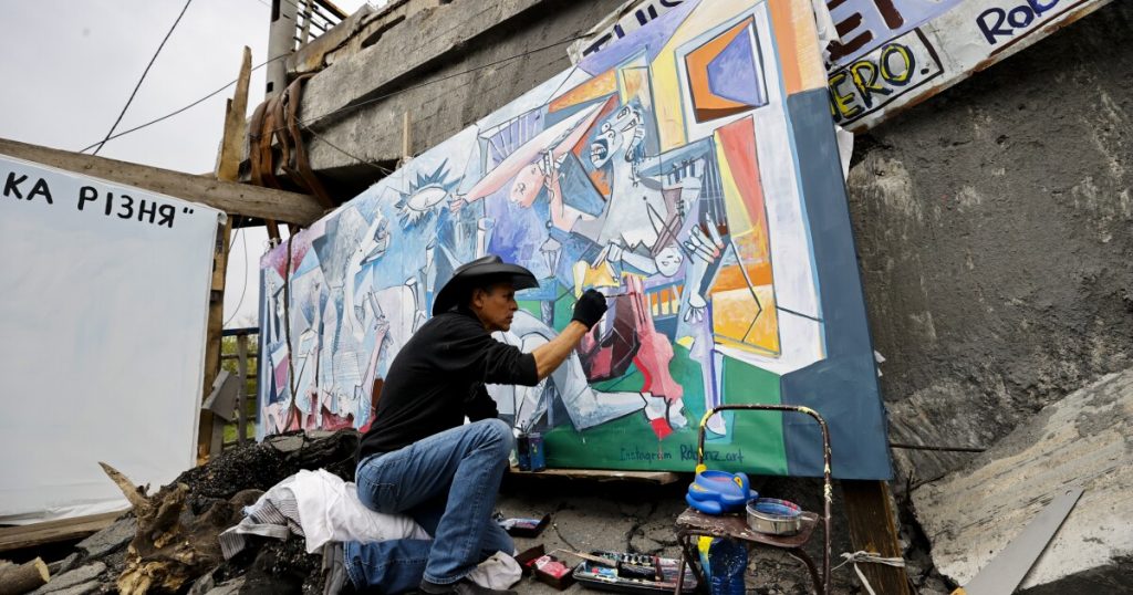 An artist confronts the anguish, and hope, of Ukraine