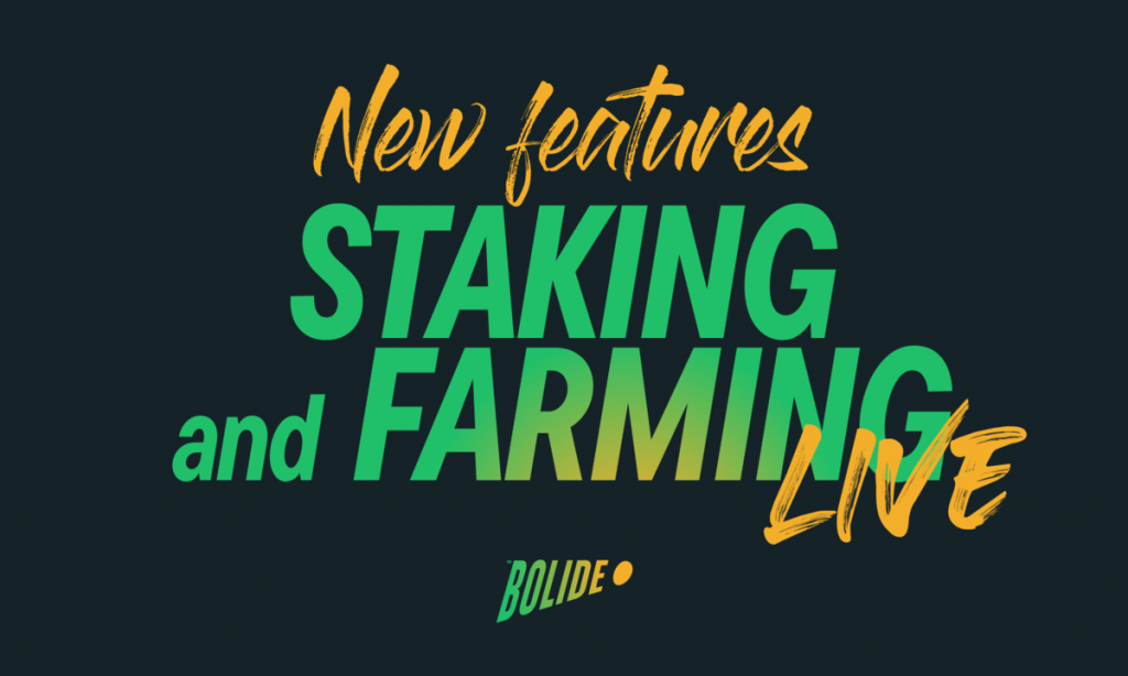 Bolide Finance Launches Lucrative Staking and Farming Features