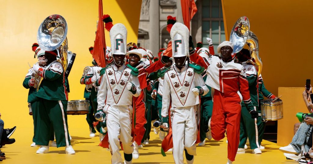 Louis Vuitton brings Florida marching band to the Louvre for Paris fashion week