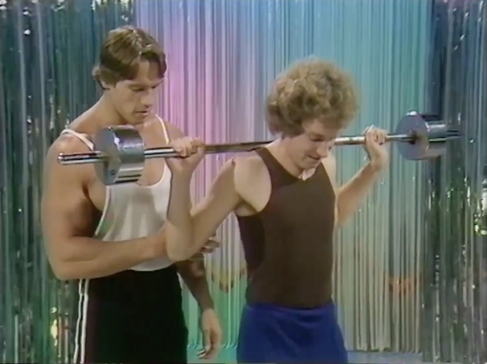 This Throwback Clip of Arnold as a 1970s Bodybuilding Instructor Is Going Viral