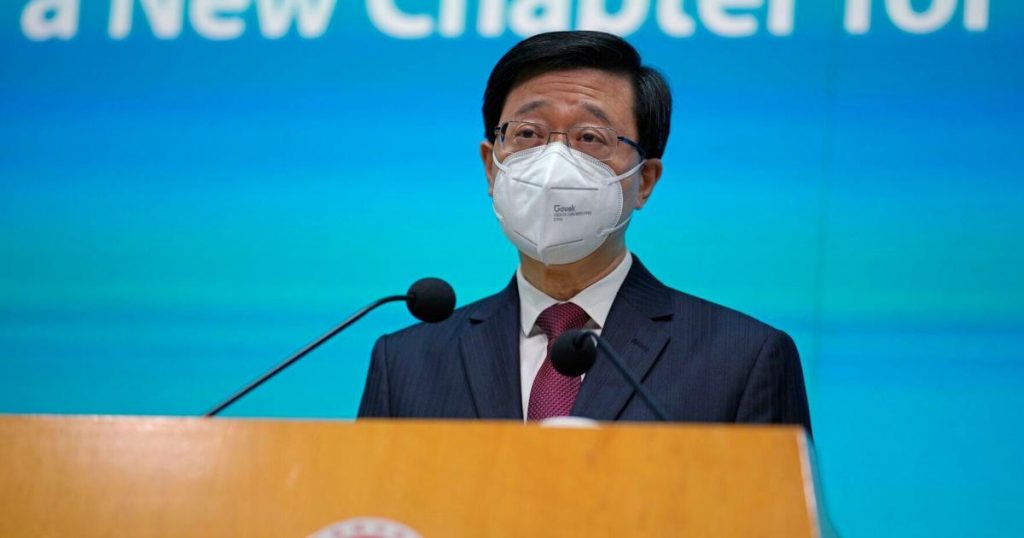 Hong Kong’s John Lee stresses balance in easing quarantine