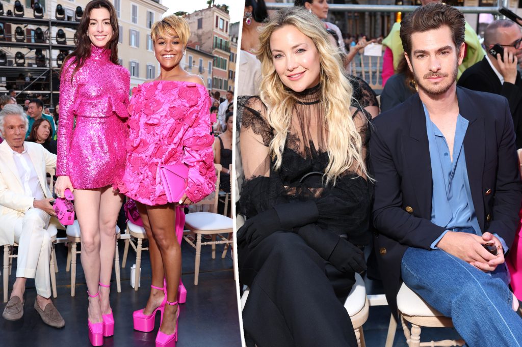 Anne Hathaway to Kate Hudson: All the stars at the Valentino fashion show