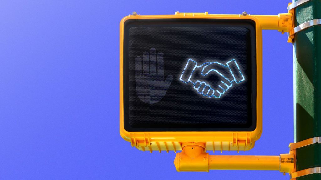Handshakes are back