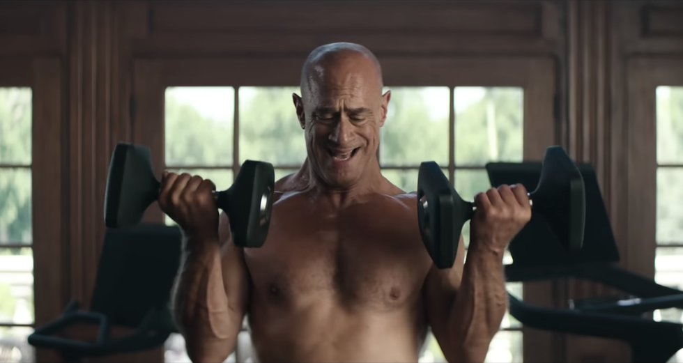 A Very Naked Christopher Meloni Stars in a New Peloton Ad