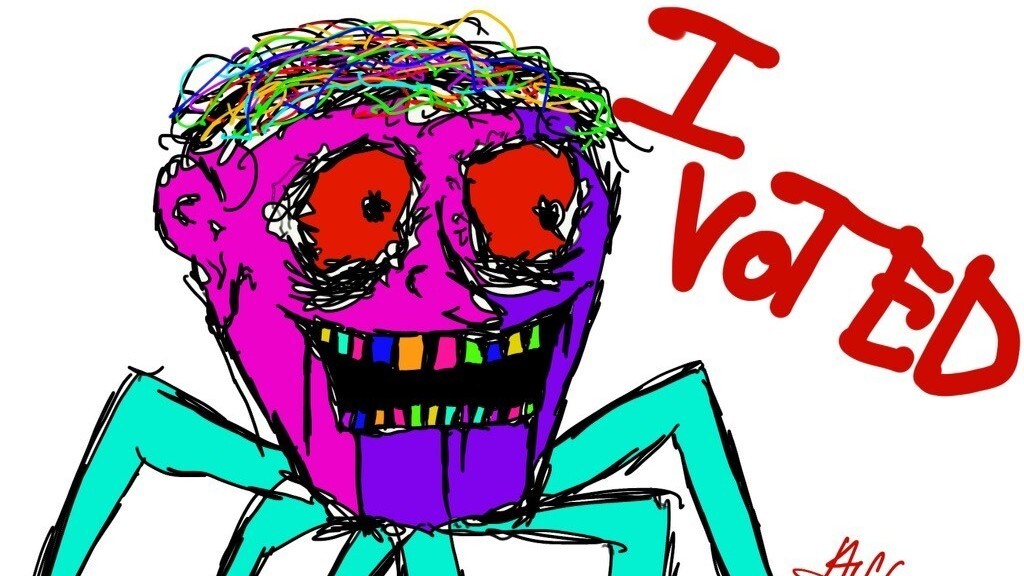 A teenager’s ‘I Voted’ sticker design hits a nerve, and now everyone wants one