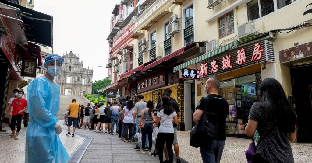 Macau returns to mass COVID testing after case in neighbouring Chinese city Zhuhai