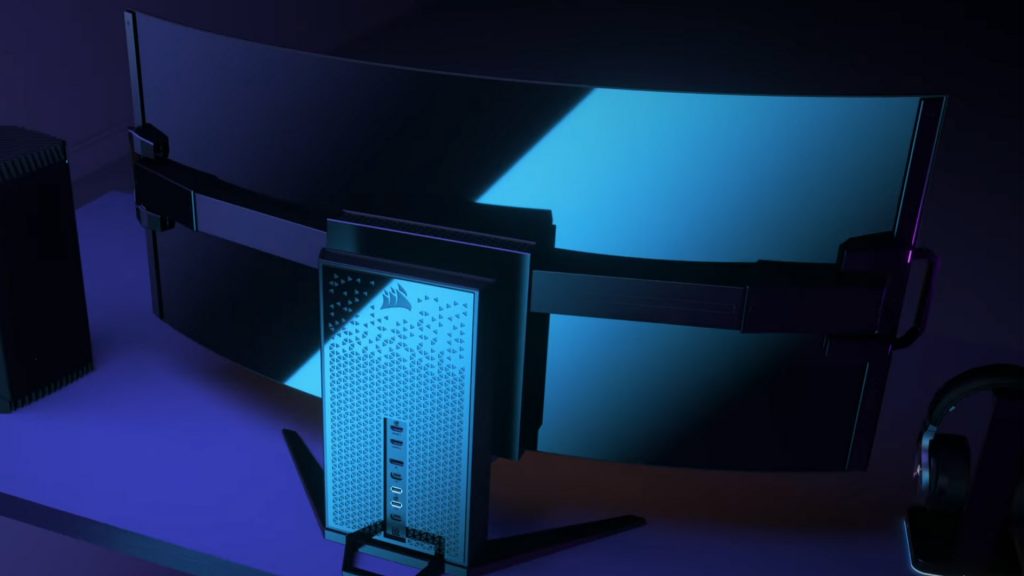 Corsair’s new OLED monitor transforms from flat to curved