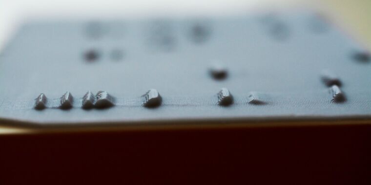 19th century art form revived to make tactile science graphics for blind people