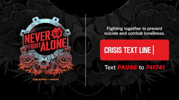 Gears of War partners with Crisis Text Line