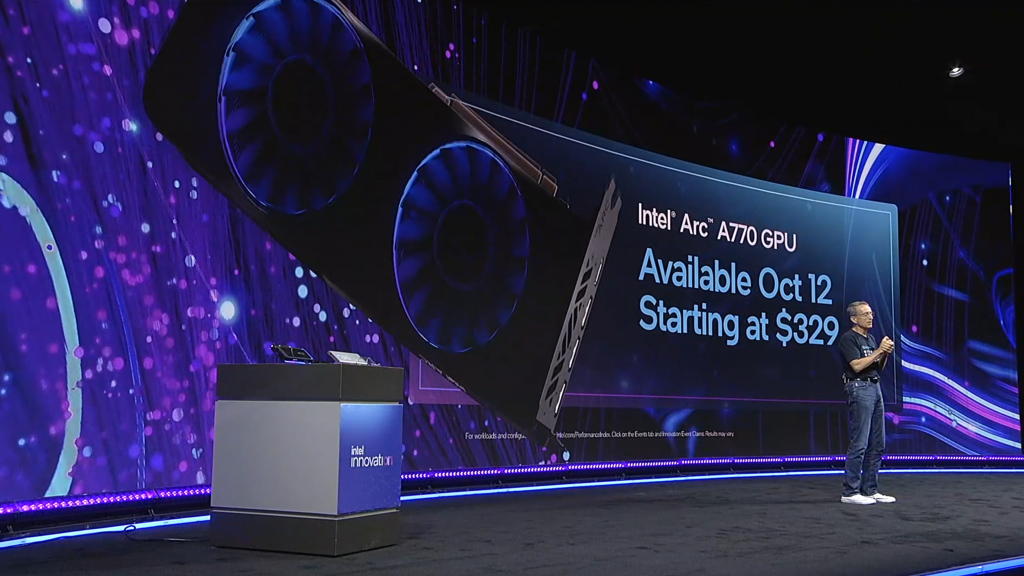 Intel’s Arc A770 graphics card is officially priced to move at $329