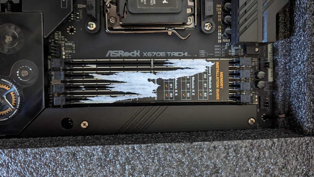 Asrock sabotages its own motherboards with RAM slot sticker