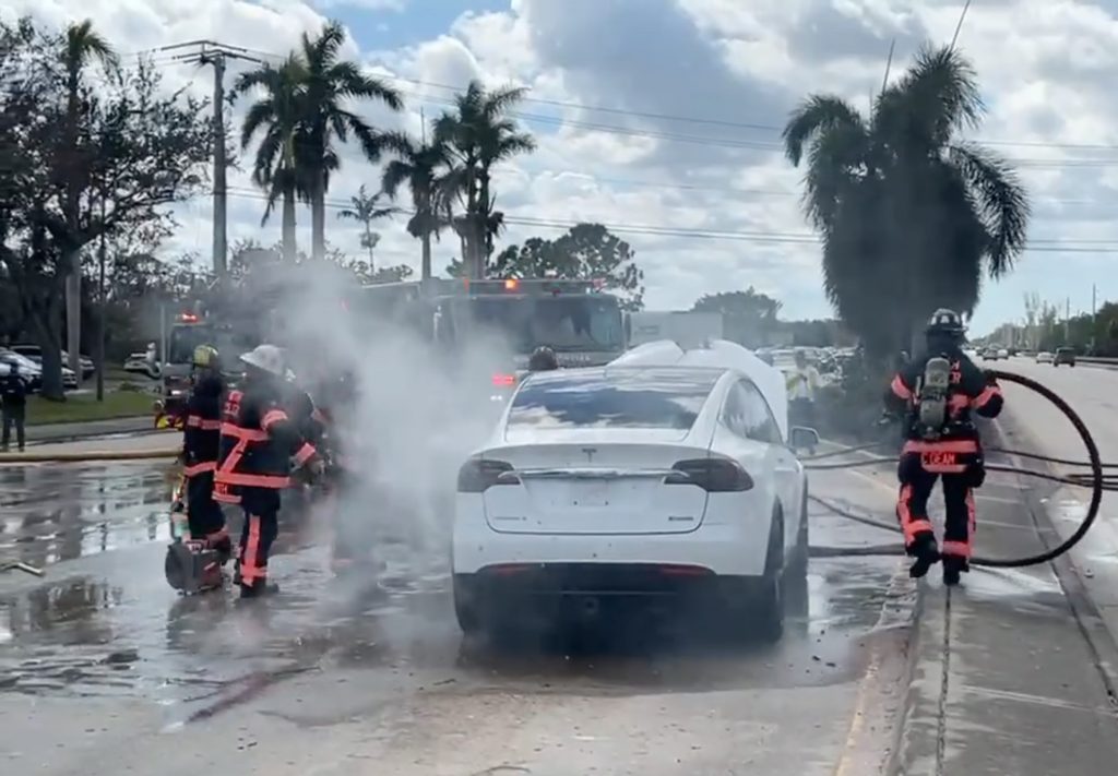 Water-damaged EV batteries turn Tesla Model X and other electric cars in Florida into fire hazards