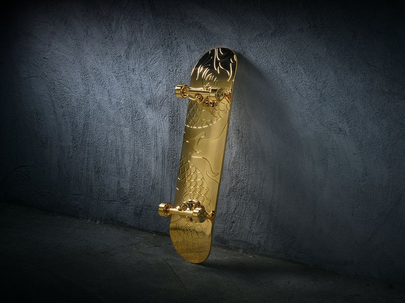 Azuki Raises $2.5M With NFT-Backed Golden Skateboard Sale