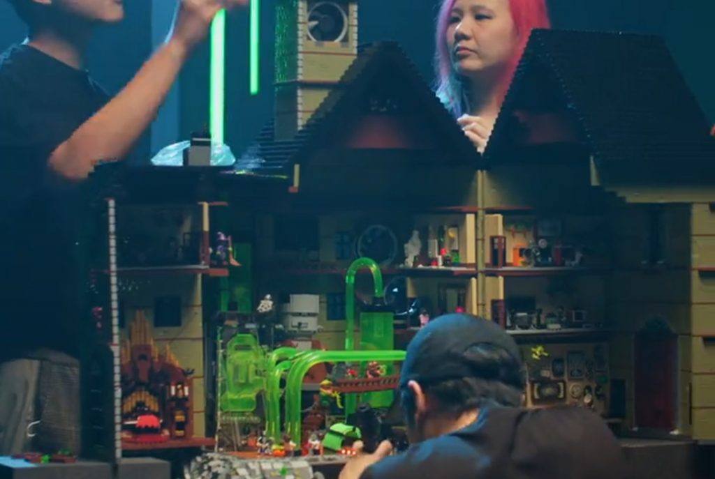 LEGO built a monster gaming PC inside a haunted house playset for Halloween