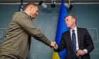 National security adviser visits Kyiv as US announces $400m in aid to Ukraine – live