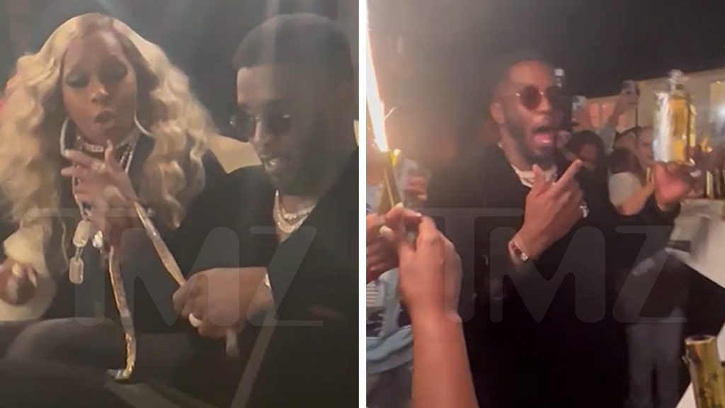 Diddy’s 53rd Birthday Party Draws, Jay-Z, Mary J Blige, Travis Scott
