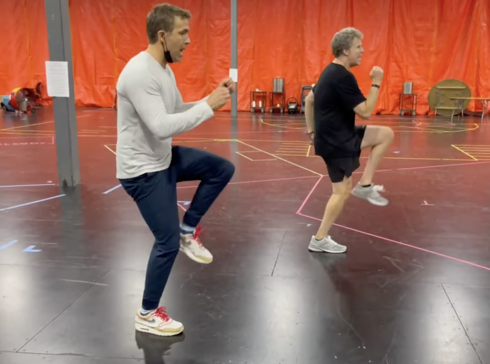 Watch Ryan Reynolds and Will Ferrell Rehearse a Spirited Musical Number