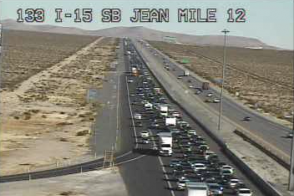 18-mile gridlock on California-Nevada border amid slammed holiday travel day