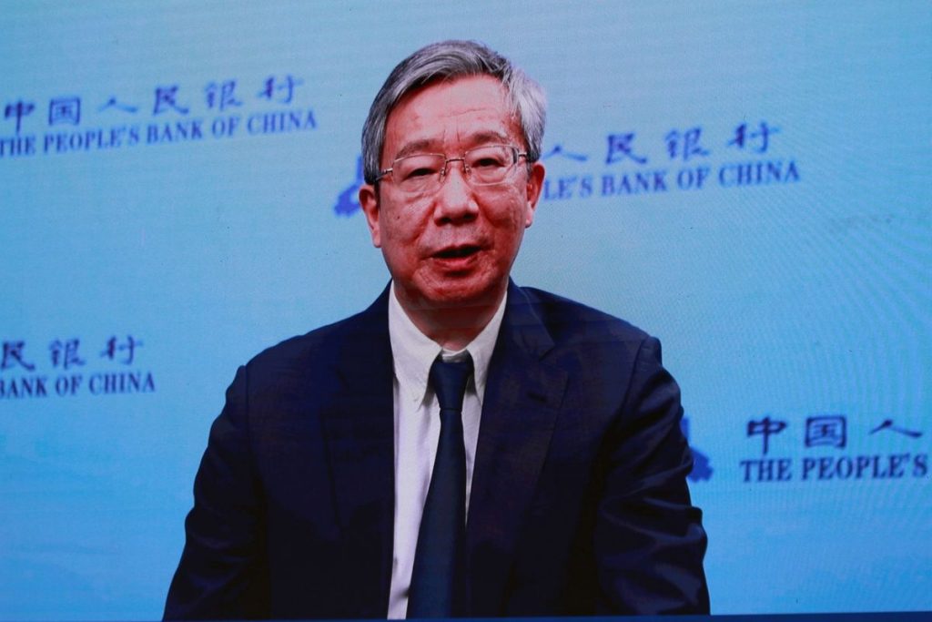 China’s Central Bank Governor Says Focus Is Now on Growth