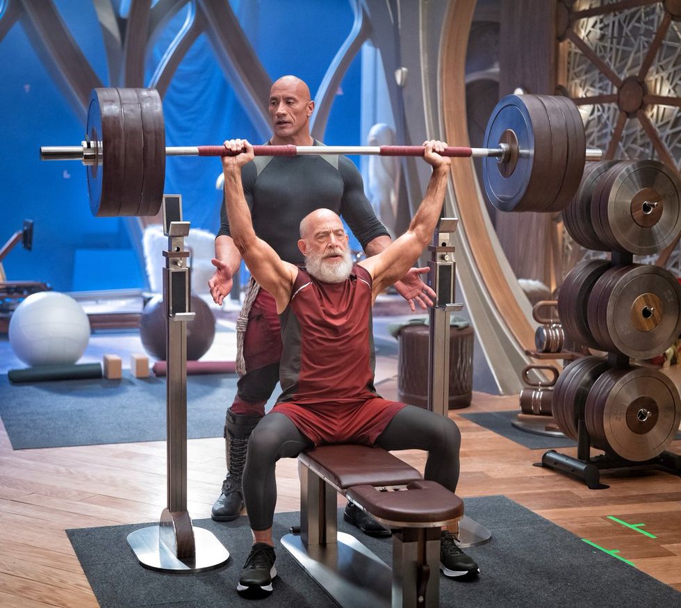J.K. Simmons Is the Most Shredded Santa Ever in New Christmas Movie With The Rock