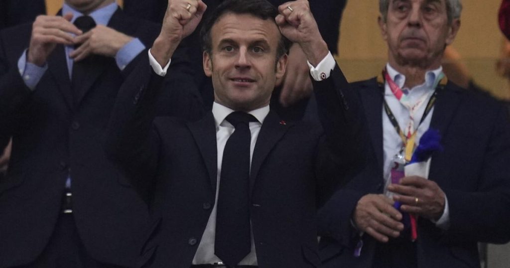 Macron attends France-Morocco semifinal match at World Cup