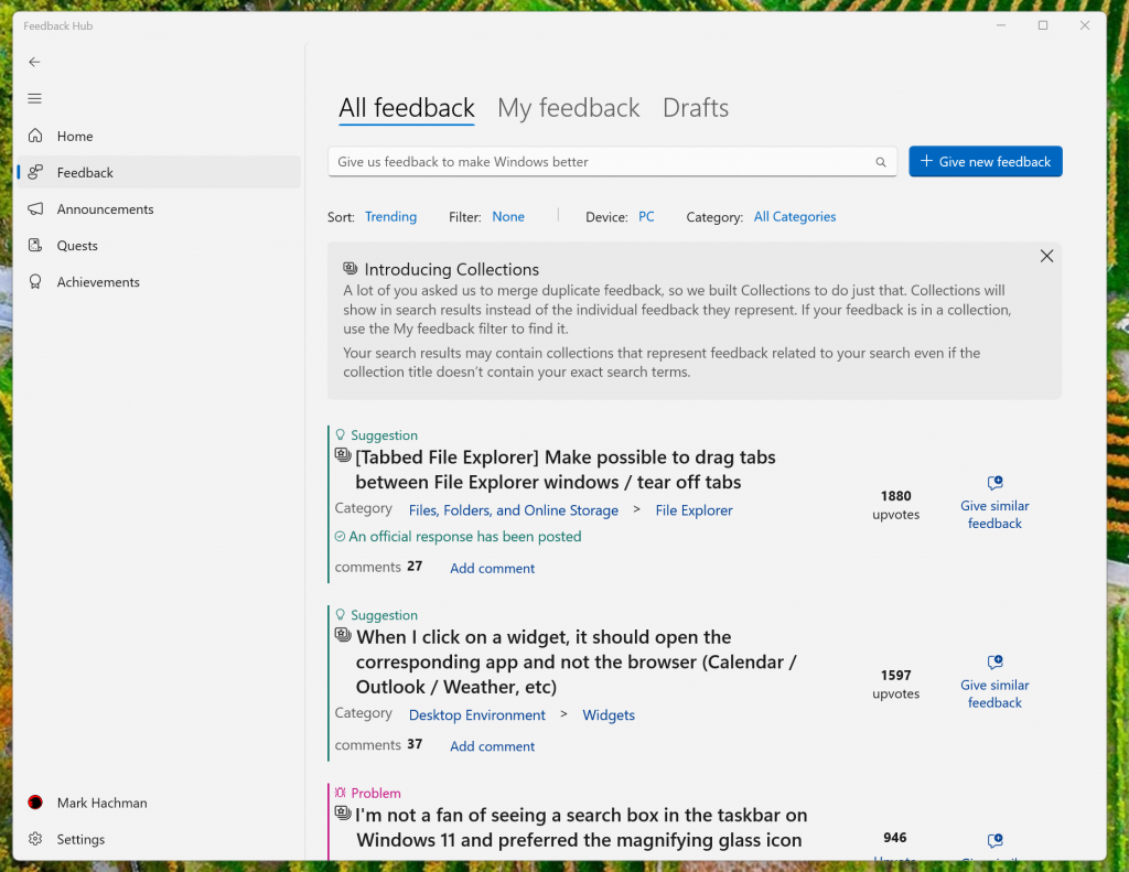 Happy Festivus! Air your Windows grievances via the Feedback Hub