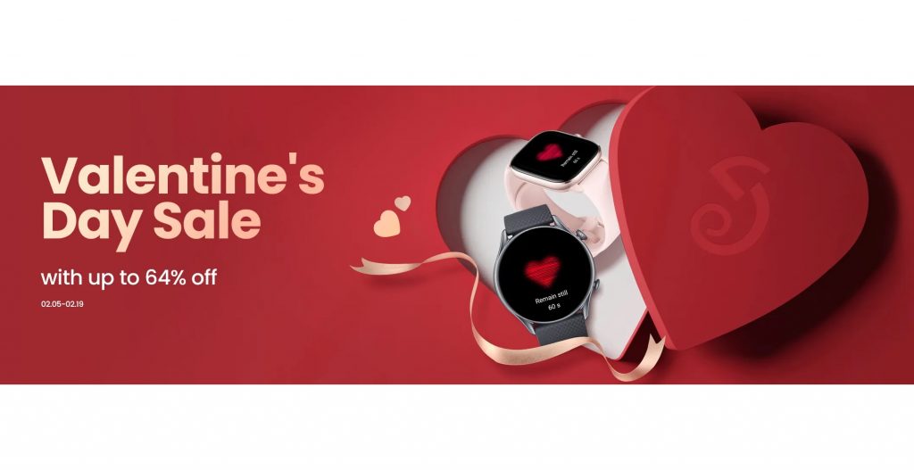 Get up to US$160 off a new Zepp E Circle or Square smartwatch for Valentine’s Day 2023