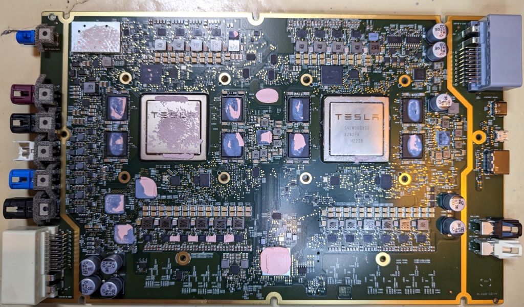 Tesla self-driving Hardware 4 (HW4) teardown from upcoming Model X reveals significant upgrades and consolidated AMD CPU-GPU infotainment board, no retrofit possible in current Tesla cars