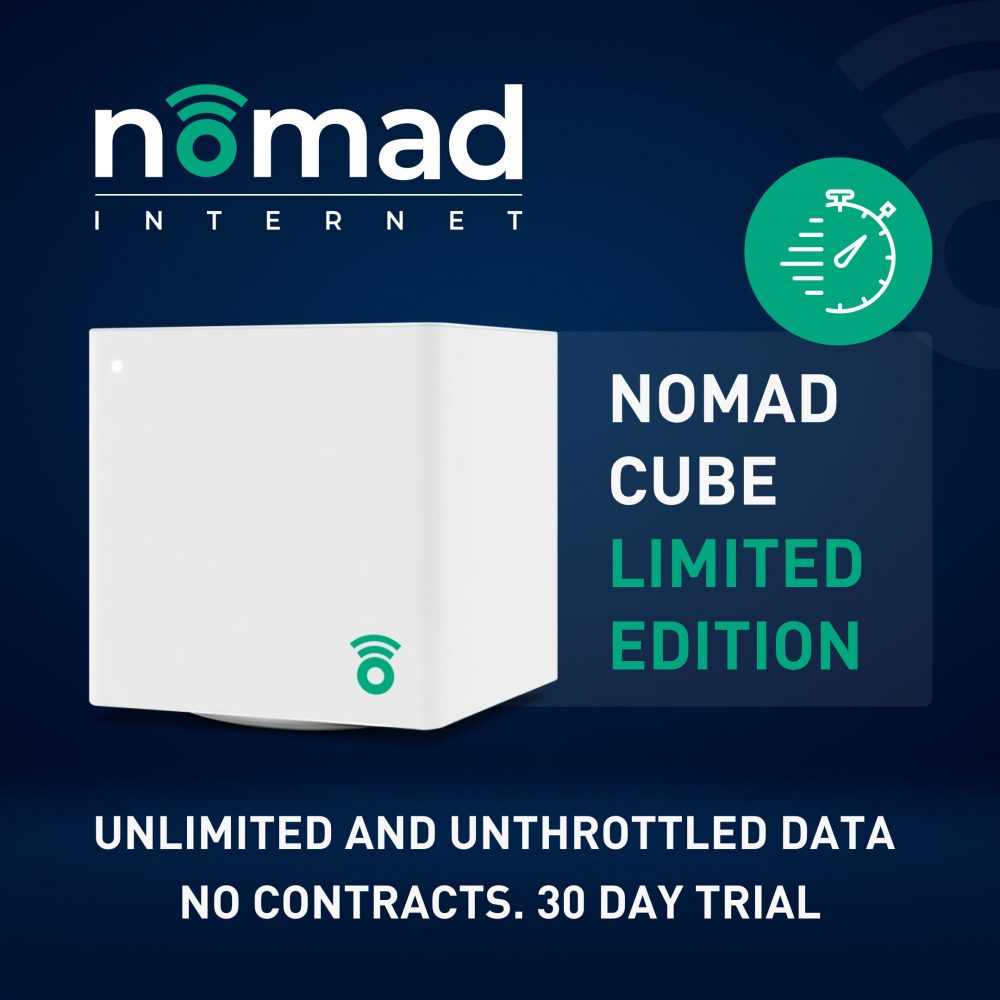 Nomad Internet Launches New C Band Indoor Modem – Nomad Cube (Limited Edition)