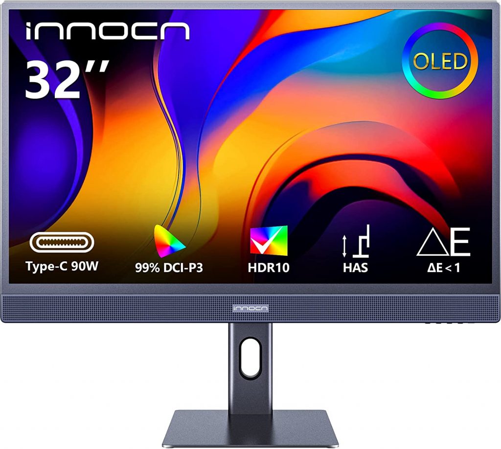 32-inch 4K OLED Innocn 32Q1U professional monitor on sale for US$1159, undercuts the 27-inch 5K Apple Studio Display by almost half the price