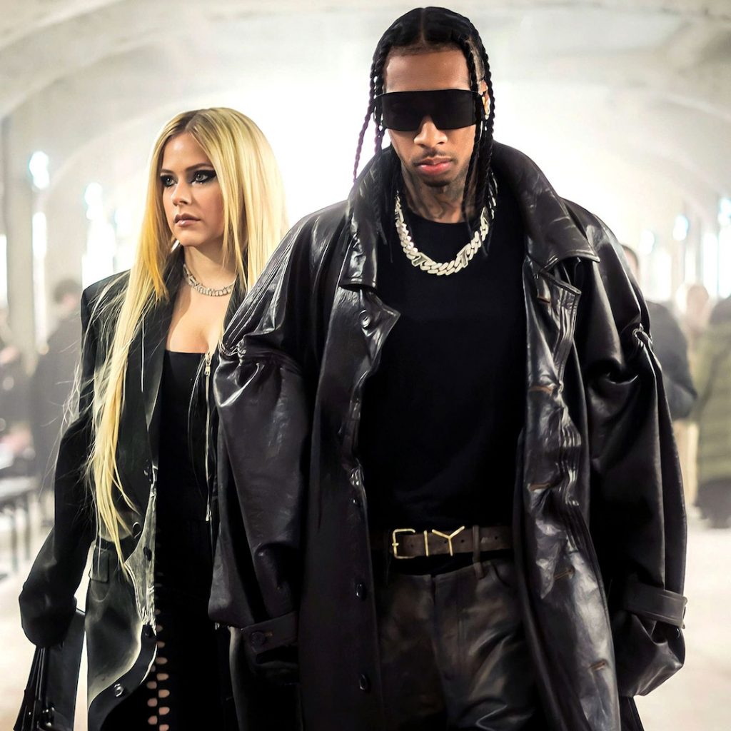 Avril Lavigne and Tyga Have a Twinning Fashion Week Moment After Kiss