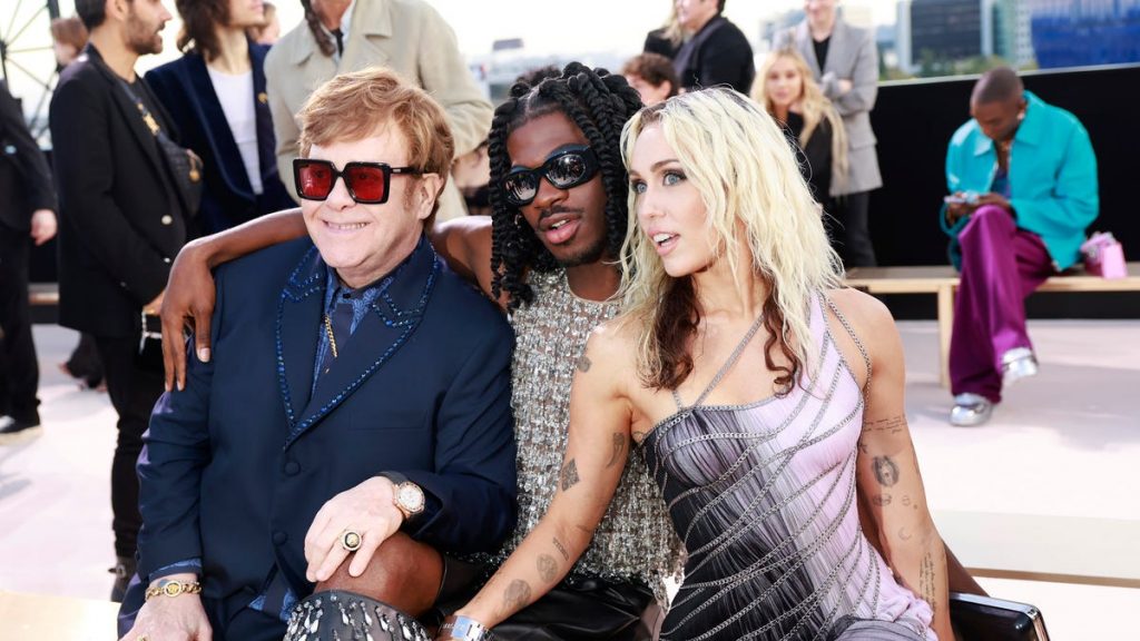 All the celebs at Versace’s star-studded LA fashion show: Cher, Miley Cyrus, Elton John