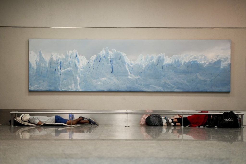 Buenos Aires airport turns into unofficial homeless shelter