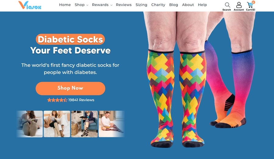 Viasox Debuts New Line of Non-Binding and Compression Socks for Fashion-Forward Comfort
