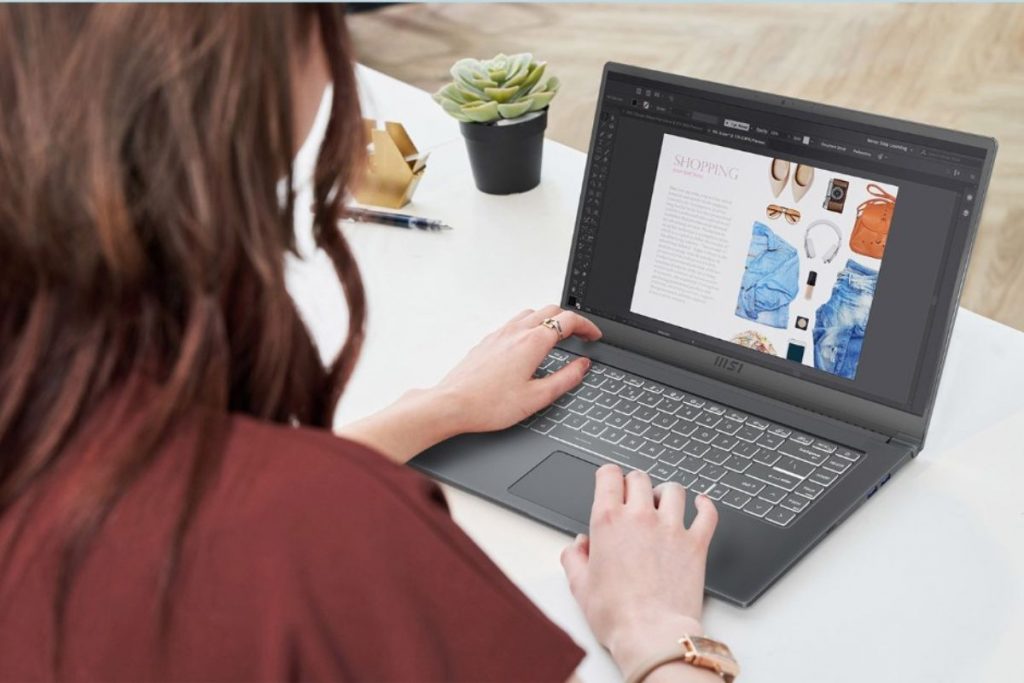 This chic MSI laptop is fast, lightweight, and $300 off