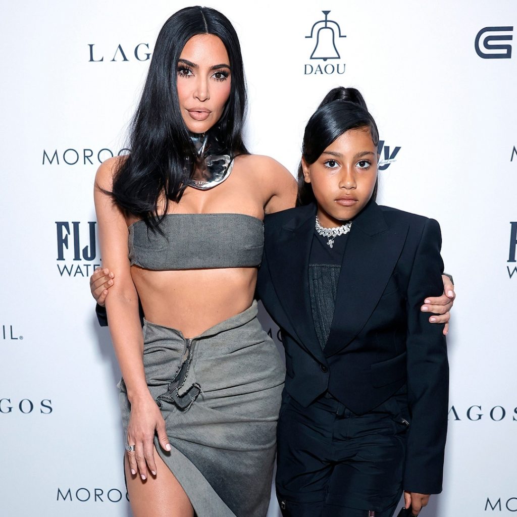 North West Joins Kim Kardashian on Daily Front Row Awards Red Carpet