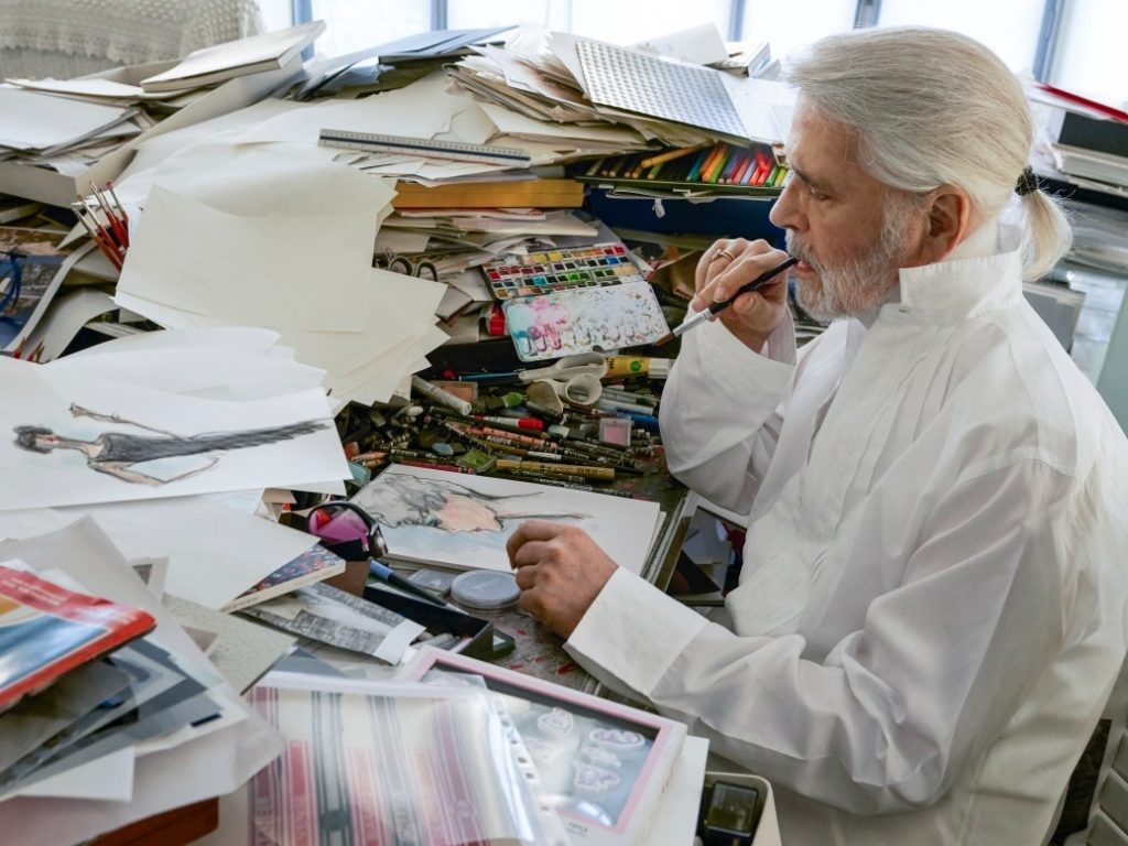 Why Makeup Was the Secret Behind Karl Lagerfeld’s Iconic Fashion Sketches