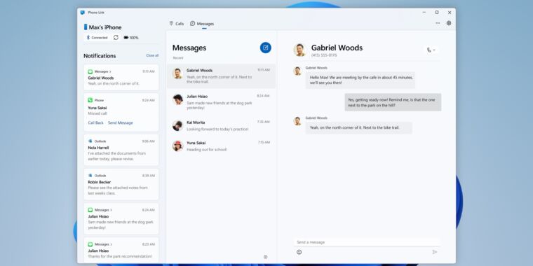 Windows 11’s limited iMessage integration has publicly launched