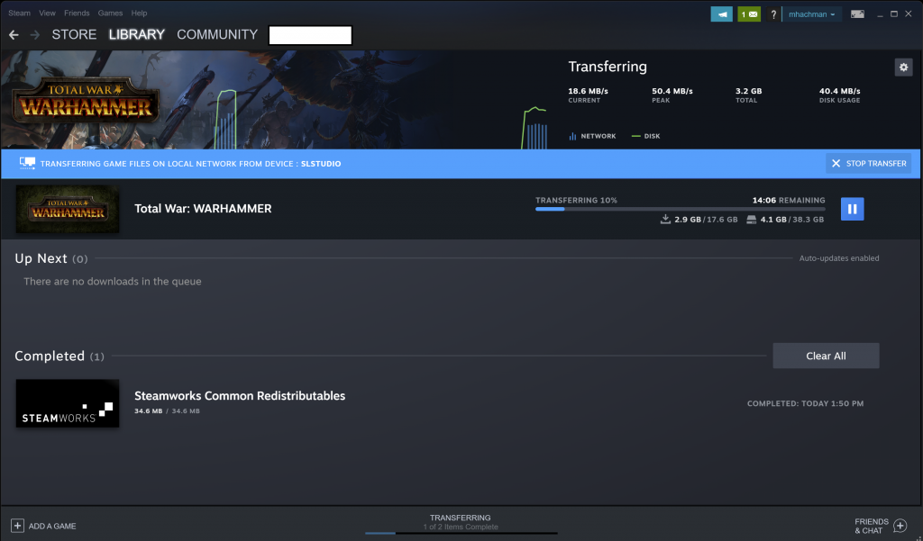 Steam now allows you to copy games over your local network. Here’s how to do it