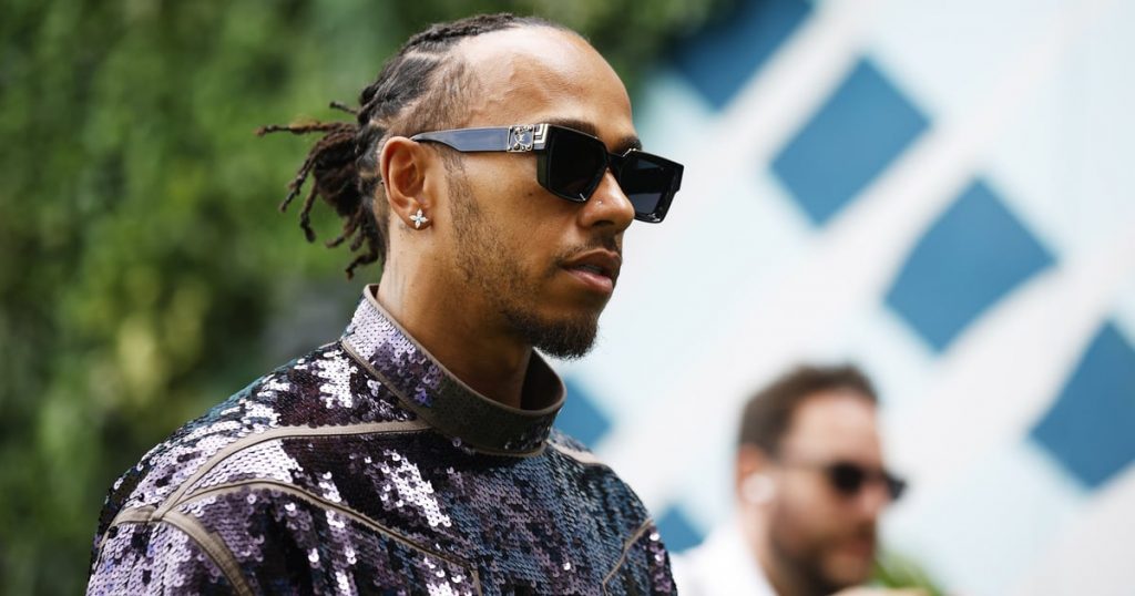 Lewis Hamilton Shines in Dazzling Outfit Ahead of the Miami Grand Prix