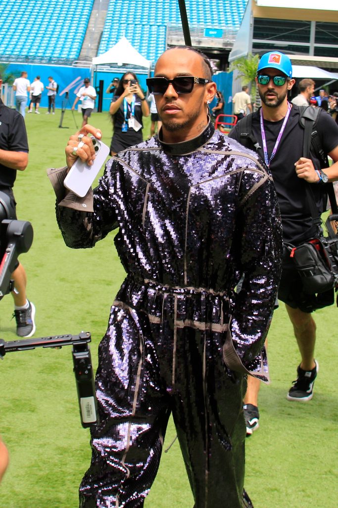 Meet The Stylist Behind Lewis Hamilton’s Risk-Taking F1 Style