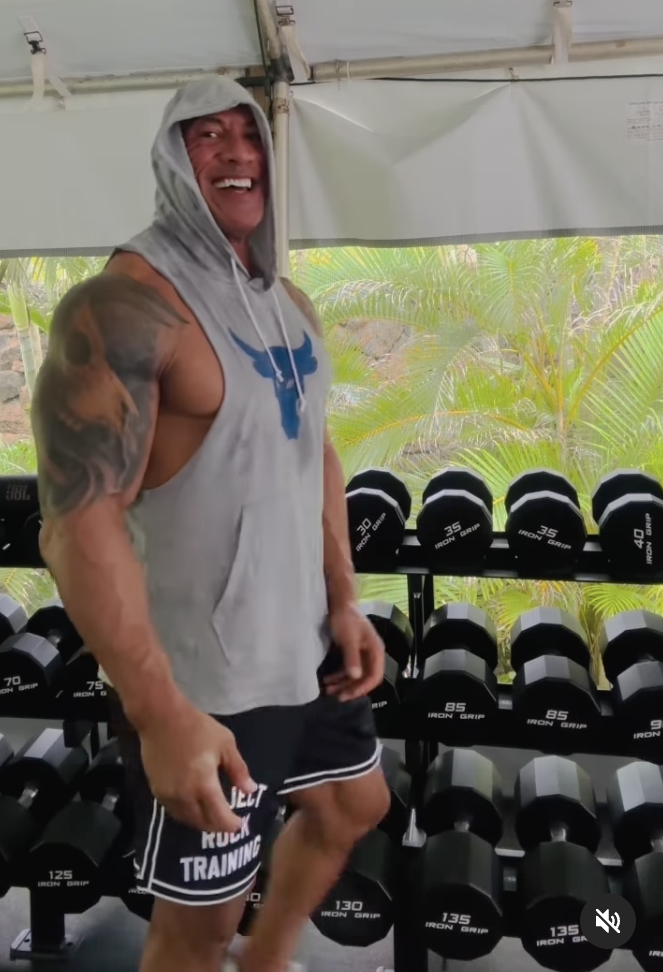 The Rock Builds Arm Strength and Size With This ‘Burning’ Bicep Finisher