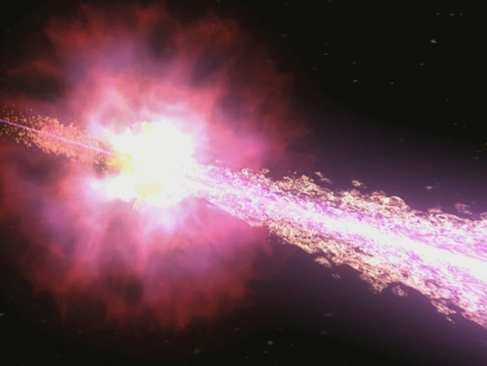 A gamma-ray explosion that was so bright it blinded scientists’ equipment is even weirder than first thought